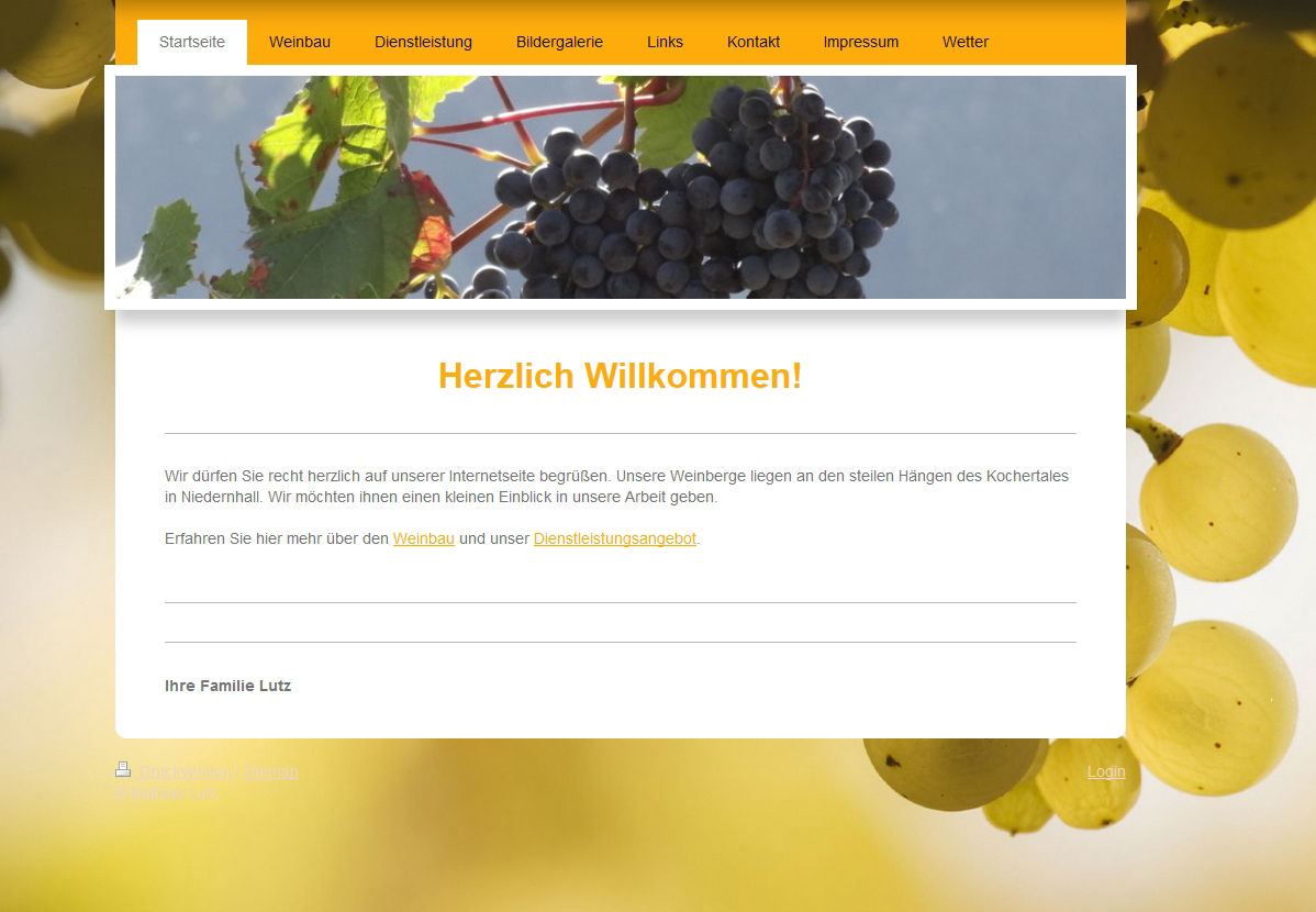 Weinbau Mathias Lutz - 74676 Niedernhall